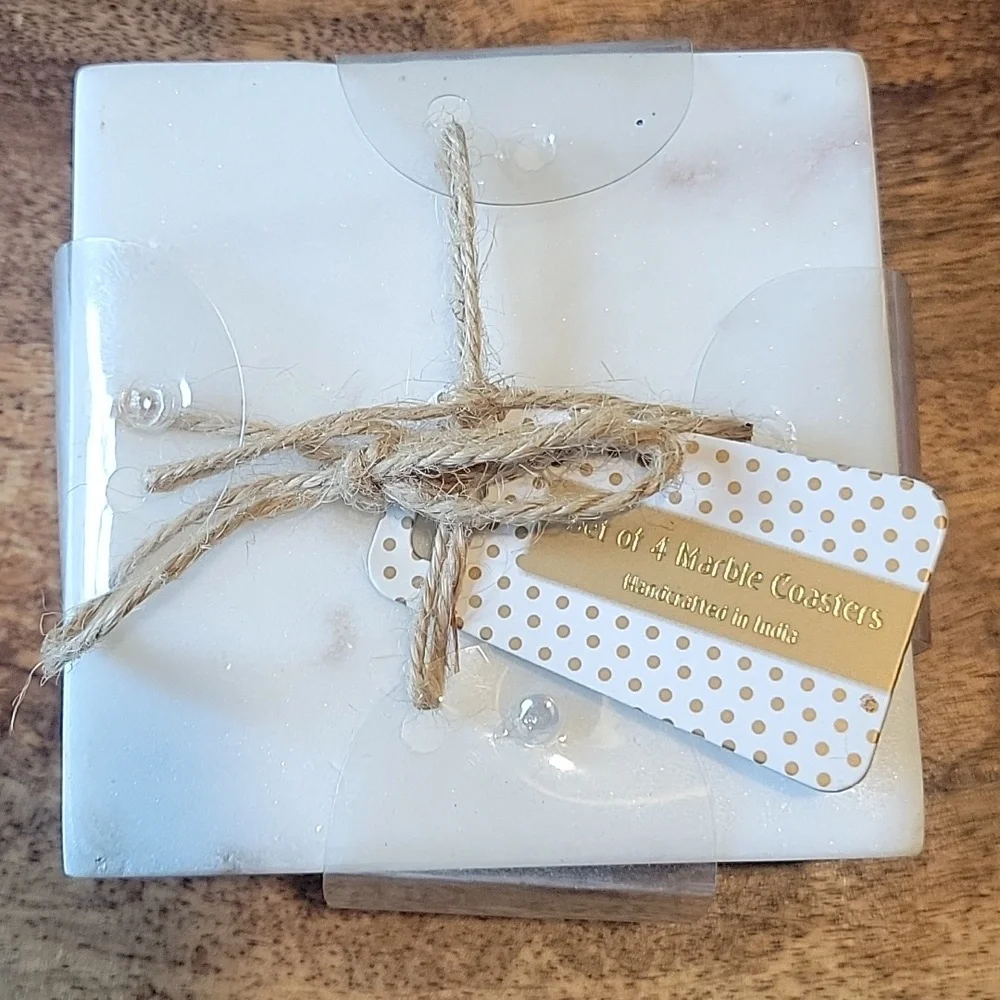 Marble Coaster Set